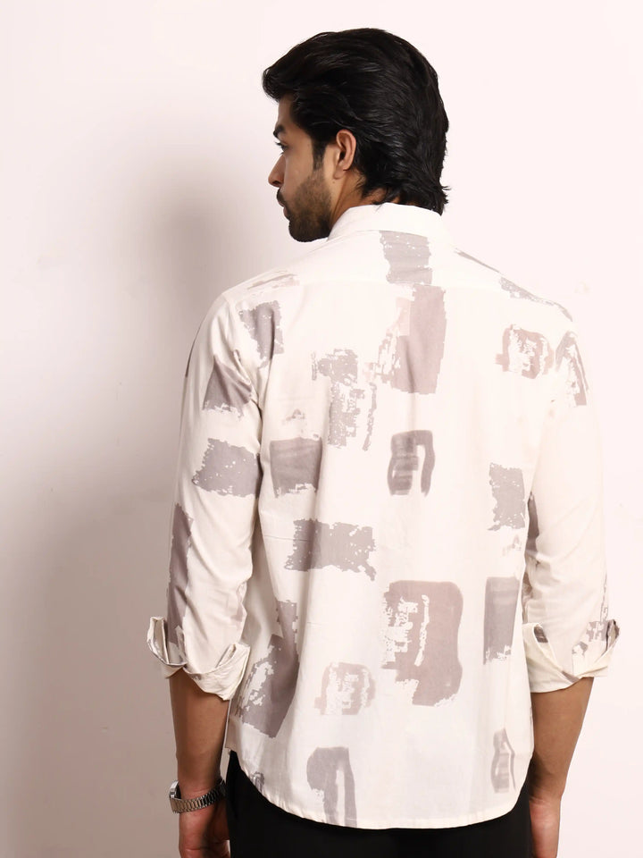 Brushstroke Cotton Shirt