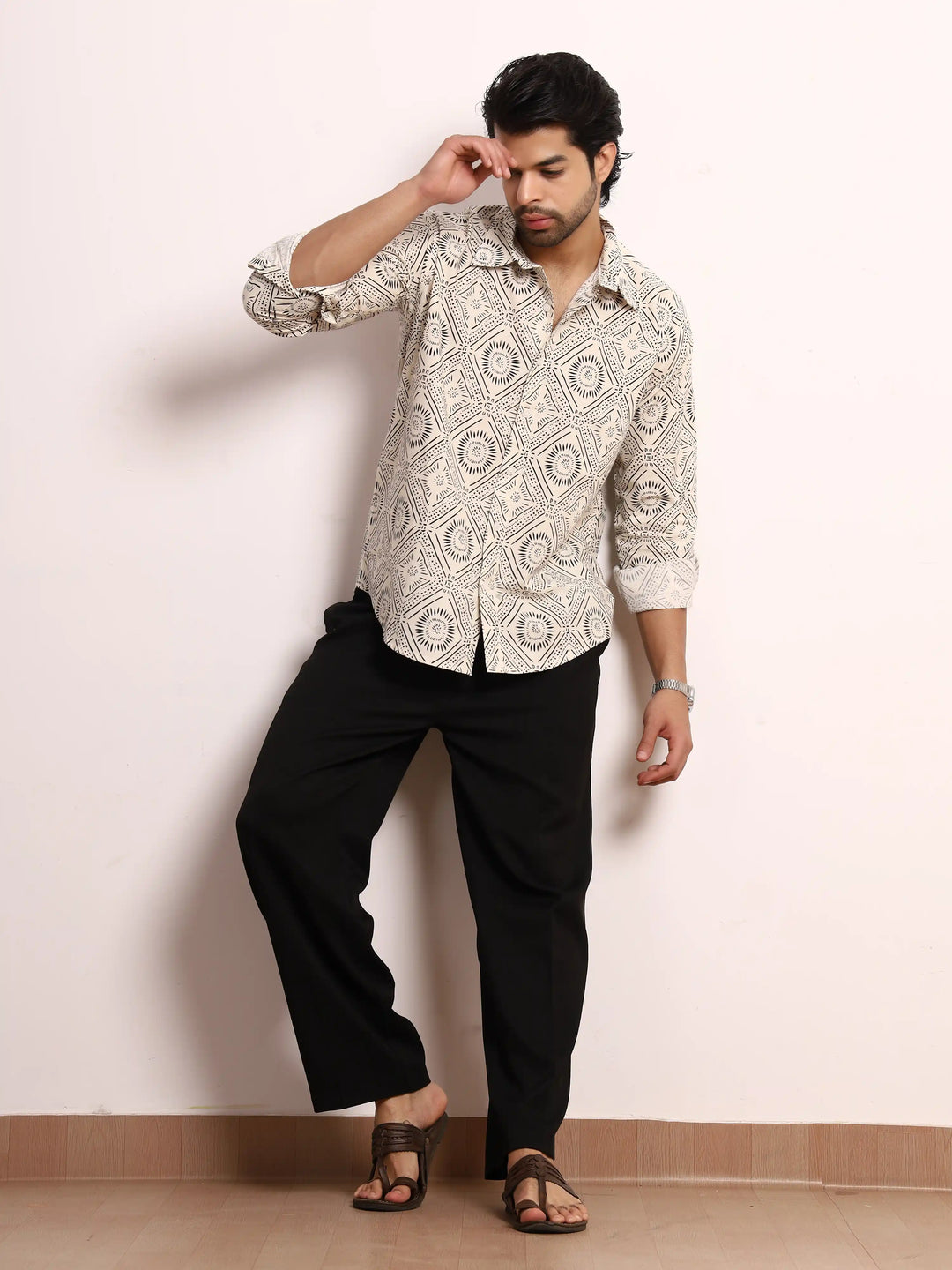 Geometric Cotton Shirt