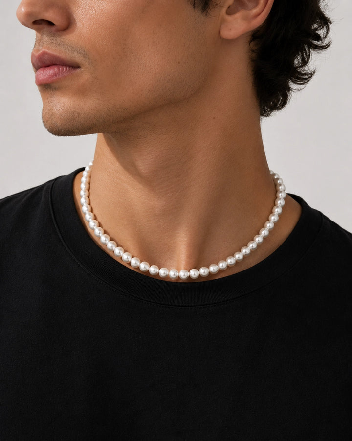 Pearl Necklace Men