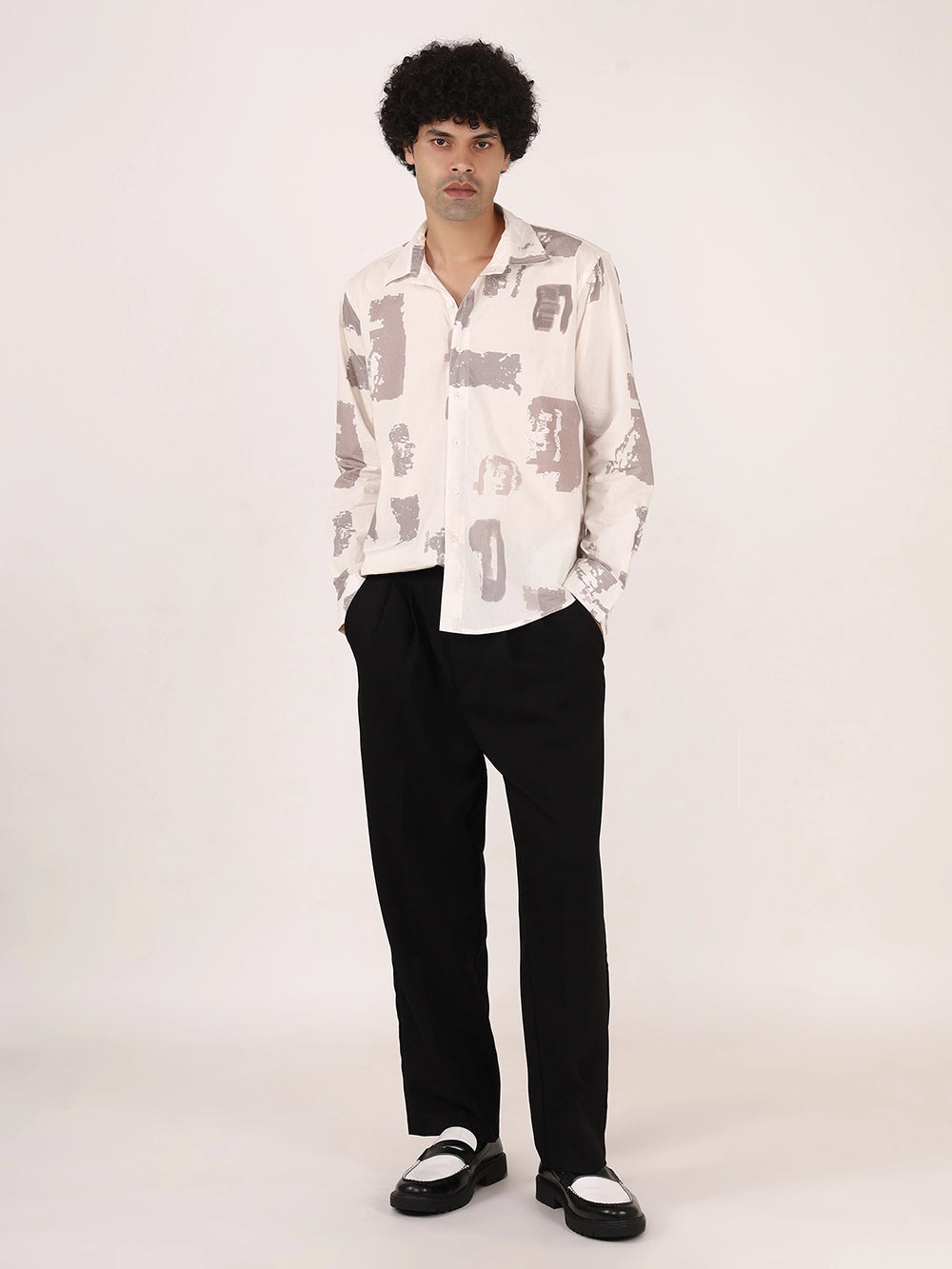Brushstroke Cotton Shirt