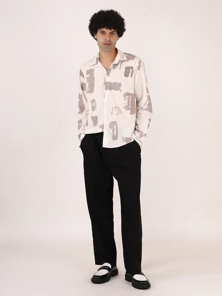 Brushstroke Cotton Shirt