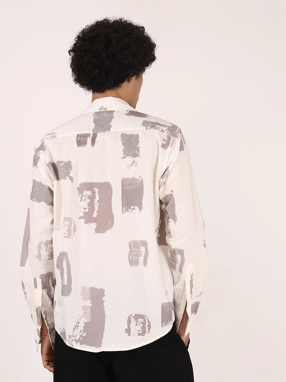 Brushstroke Cotton Full Sleeve Shirt