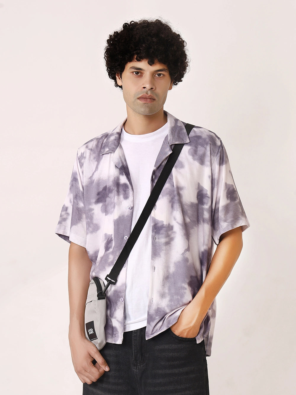 Purple Cloudburst Viscose Resort Shirt