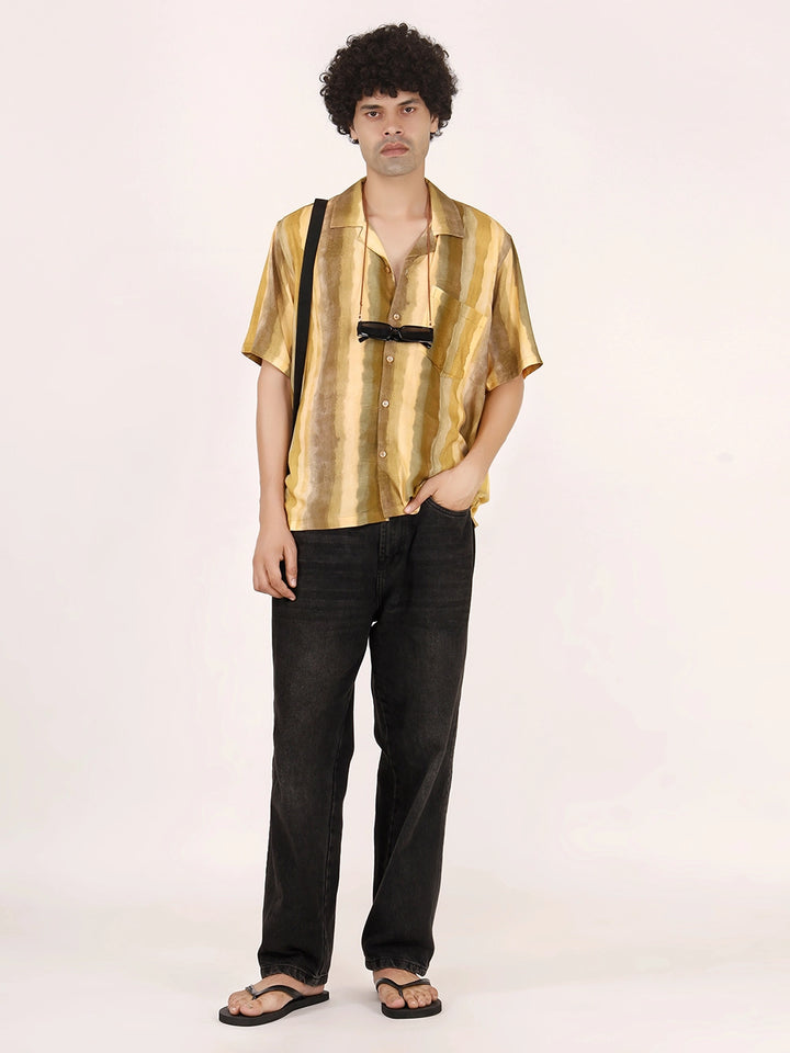 Mustard Ombre Viscose Shirt