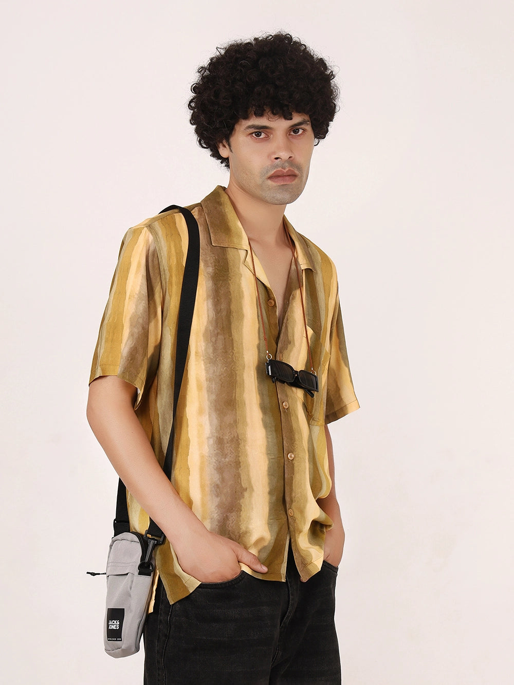 Mustard Ombre Viscose Shirt