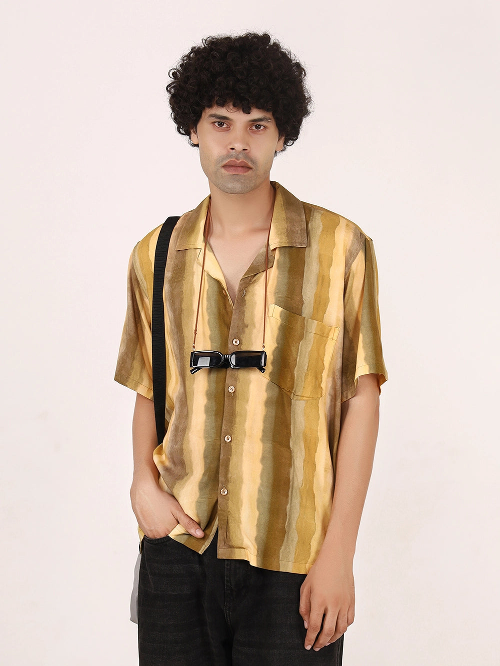 Mustard Ombre Viscose Shirt