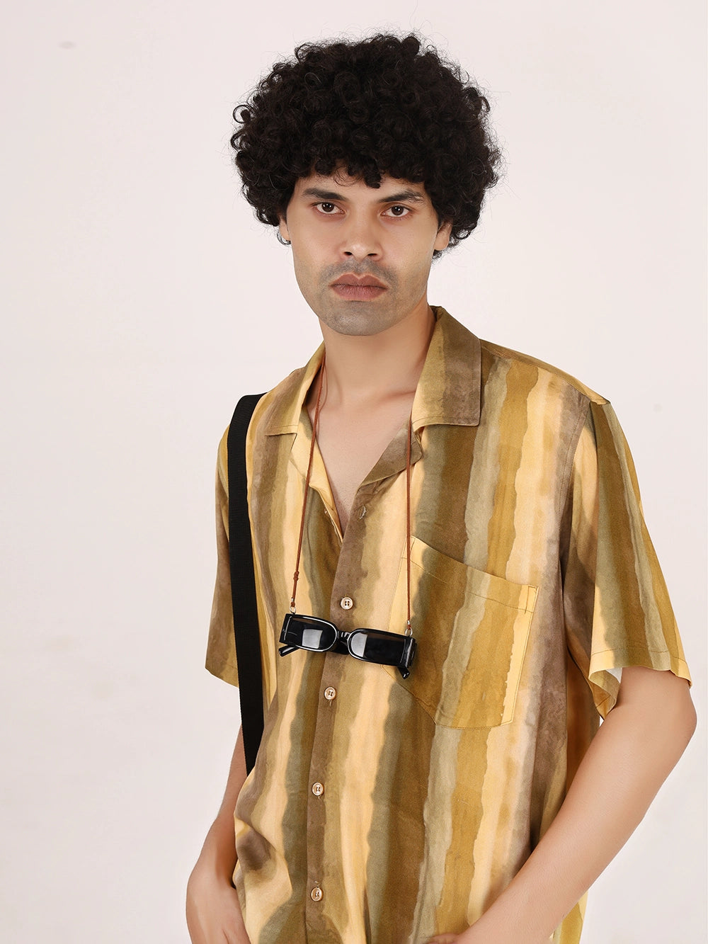 Mustard Ombre Viscose Shirt