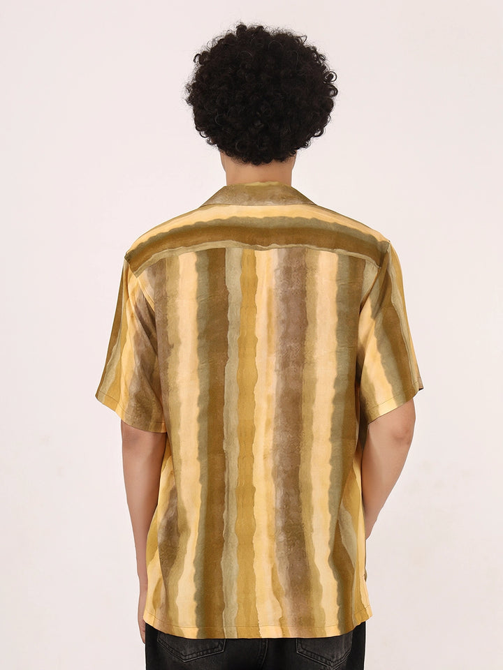 Mustard Ombre Viscose Shirt
